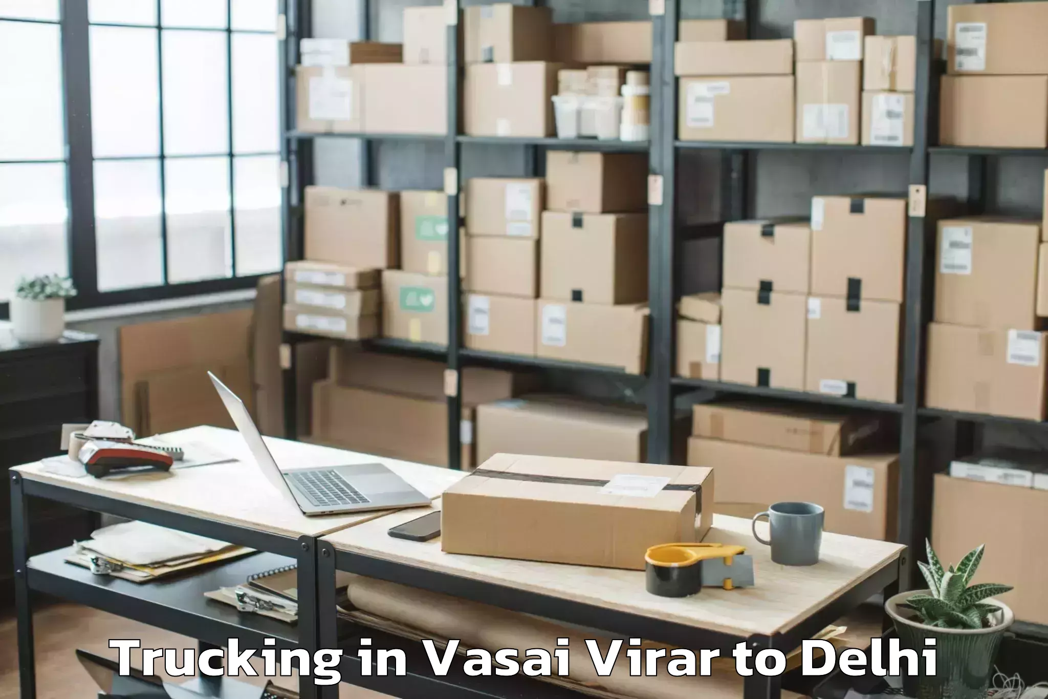 Reliable Vasai Virar to Jamia Hamdard New Delhi Trucking